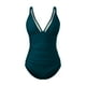 thumbnail image 4 of Gibobby Trajes de Baño Mujer Completos Traje de baño de 1 pieza para mujer, traje de baño de malla sexy, traje de baño de talle con realce, traje de baño(Verde,M), 4 of 5