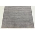 thumbnail image 3 of 4' x 6' Solid Gray Rectangular Wool Area Throw Rug, 3 of 6