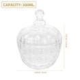 thumbnail image 3 of 2 Pcs Bocal à Bonbons en Verre Bocal de Rangement en Verre Transparent Boîte de Rangement avec Couvercle (Transparent), 3 of 9