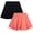Peach/Black, variant on RBX Girls Athletic Skorts Performance Scooter Skirt for Girls with Shorts Underneath 2 Pack
