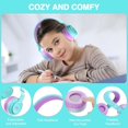 thumbnail image 5 of Seenda Kids Bluetooth Headphones for Girls Boys, Wired & Wireless Headphones for Kids with Microphone, 85/94dB Safe Volume, Colorful LED Light, 35Hrs Playtime, Back to School Gifts for Kids, 5 of 10