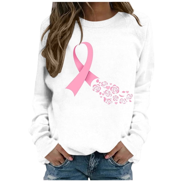 Longues T-Shirt Blouse Mode Femmes à Manches Col Rond Imprimé Chandail en Molleton Hauts