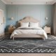 thumbnail image 4 of Alfombra Dweike 183x274 cm Antideslizante de Pelo Bajo Negro Gris, 4 of 7