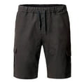 thumbnail image 1 of AMERTEER Mens Cargo Short Lightweight Ripstop Stretch Slim-Fit Flat-Front Comfort Draw-string Authentics Classic Outdoor Shorts with Side Pockets S-2XL Khaki, 1 of 6