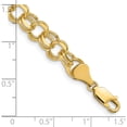 thumbnail image 3 of 14K Yellow Gold Double Link Charm Bracelet Made In Peru do505-8, 3 of 5