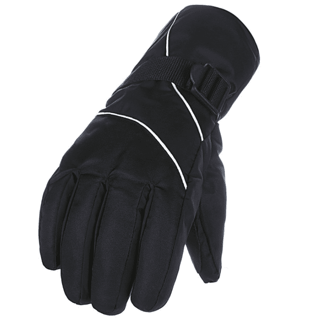 Guantes cálidos de invierno, guantes de esquí, guantes para exteriores, guantes de montañismo, color gris Rojo Verde