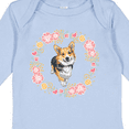 thumbnail image 4 of Inktastic Corgi Wreath for Dog Lovers Girls Long Sleeve Baby Bodysuit, 4 of 5