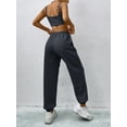 thumbnail image 5 of Coduop Women Two Piece Outfits Sleeveless Crop Top Loose Pants Loungewear Sets, 5 of 6