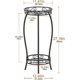 thumbnail image 3 of 2 Tier Metal Plant Stand Plant Pot Display Stand 26-27s, 3 of 5