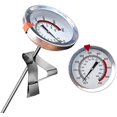 thumbnail image 1 of Stainless Steel Instant Read Kitchen Thermometer 2.12 Inch Big Dial Read, Soup BBQ Turkey Frying Candy Tools, No Battery Needed Cook Thermometer 8 Inch Length, 1 of 8