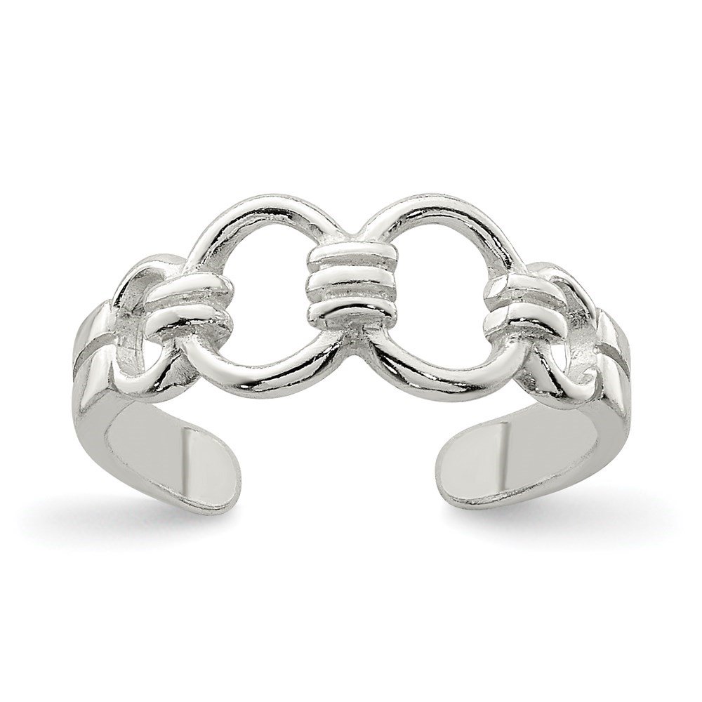 Auriga Fine Jewelry 925 Sterling Silver Adjustable Toe Ring for Women