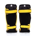 thumbnail image 2 of Espinilleras Fairtex SP3 Muay Thai para hombres, mujeres y niños, amarillas, 2 of 5
