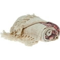 thumbnail image 2 of HomeStock Sophisticated Simplicity Transitional Handloomed 52" x 67" Cotton Throw Blanket for All Living Spaces-Color:Multicolor, 2 of 8