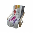 thumbnail image 4 of Autism Soft Flannel Fleece Throw Blanket, Hands Symbolizing a Learning Difference Neurological Condition Support and Hope, Cozy Plush for Indoor and Outdoor Use, 70" x 90", Multicolor, by Ambesonne, 4 of 6
