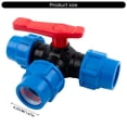 thumbnail image 2 of Efficient 32mm Sturdy Plastic 3 Way Round Valves Accessory for Seamlessly Water Flows Control and Installation Designs, 2 of 8