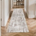 thumbnail image 5 of Entryway Runner Rug 2x6 ft Washable Non Slip Soft Low Profile Microfiber Modern Geometric Rug for Kitchen, Hallway, Laundry, Bedroom, 5 of 6