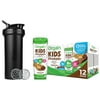 Orgain Organic Plant Based Protein & Greens Powder, Creamy Chocolate Fudge (1.94 LB) with BlenderBottle Classic V2 28-Ounce Shaker Bottle for Protein Shakes, Black and Bonus Nutrition Basics Whisk