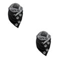 thumbnail image 1 of Guardoinrt Foulards Écharpe Casual Style Rétro Tête Wrap Chaud Coton Foulard Patte de Chat 175CM 2Set, 1 of 6