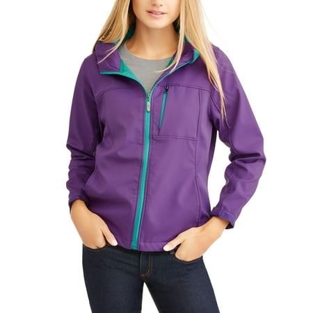 I5 Apparel Women's Bonded Hooded Soft Shell Jacket W/Contrast Color...