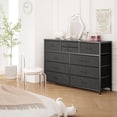 thumbnail image 1 of Bingirl Meuble Télé Commode Moderne de 45 Pouces : Organisateur de Rangement à 10 Tiroirs pour Chambre, Salon, Garde-Robe Ou Entrée - Noir, 1 of 8