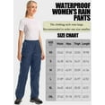 thumbnail image 4 of FEN AI Womens Rain Pants Trousers Packable Over Waterproof Pants Lightweight Windproof Outdoor Pant for Hiking Fishing w/Zipper Pockets, 4 of 10