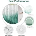 thumbnail image 6 of Teal Misty Forest Shower Curtain Ombre Nature Tree Plants Shower Curtains Fabric Waterproof Mountain Shower Curtain Sets for Bathroom Bath Decor (Teal, 36'''' × 72''''), 6 of 6