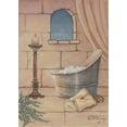 thumbnail image 2 of Kruskamp, Janet 14x18 Gold Ornate Wood Framed with Double Matting Museum Art Print Titled - Medieval Bath, 2 of 4