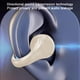 thumbnail image 5 of Auriculares con conducción ósea Bluetooth Beige, estilo clip no intracanal, deportivos con pantalla digital, larga duración de la batería, 5 of 7
