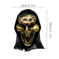thumbnail image 3 of Vintage Halloween Spooky Home Decor, Vintage-Style Witch Mask with Adjustable Straps Detailed Horror Face for Trick-Or-Treat Party Theatrical Use, Haunted Mansion Decor, Halloween Costume Accessory, 3 of 7
