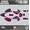 Red-blue, variant on Kalair GFX Graphics Kit for Honda CRF230F (2003-2007) Prime Series