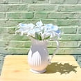 thumbnail image 5 of Morttic 20pcs Artificial Calla Lily Silk Flowers 13.4" for Home Kitchen Wedding Table Decoration (Light Blue), 5 of 18