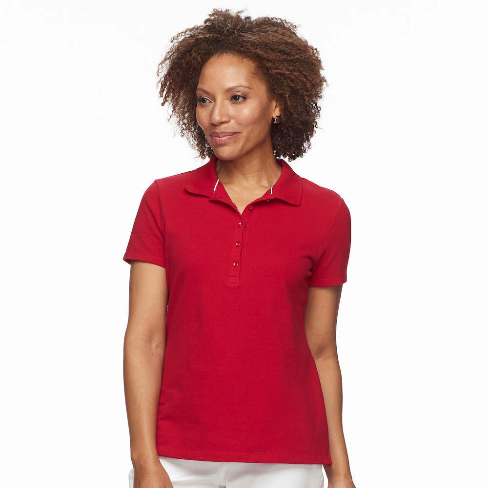 croft and barrow womens polo shirts