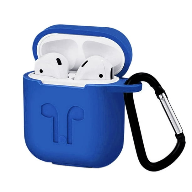 Waterproof AirPods Silicone Case Protective Cover for AirPods Charging Case with Carabiner