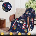 thumbnail image 3 of ladea Blanket Nautical Sailboat Anchor Lighthouse Blankets Warm Lightweight Throw Blanket All-Season for Couch Bed Man Women Girl 50"x60", 3 of 6