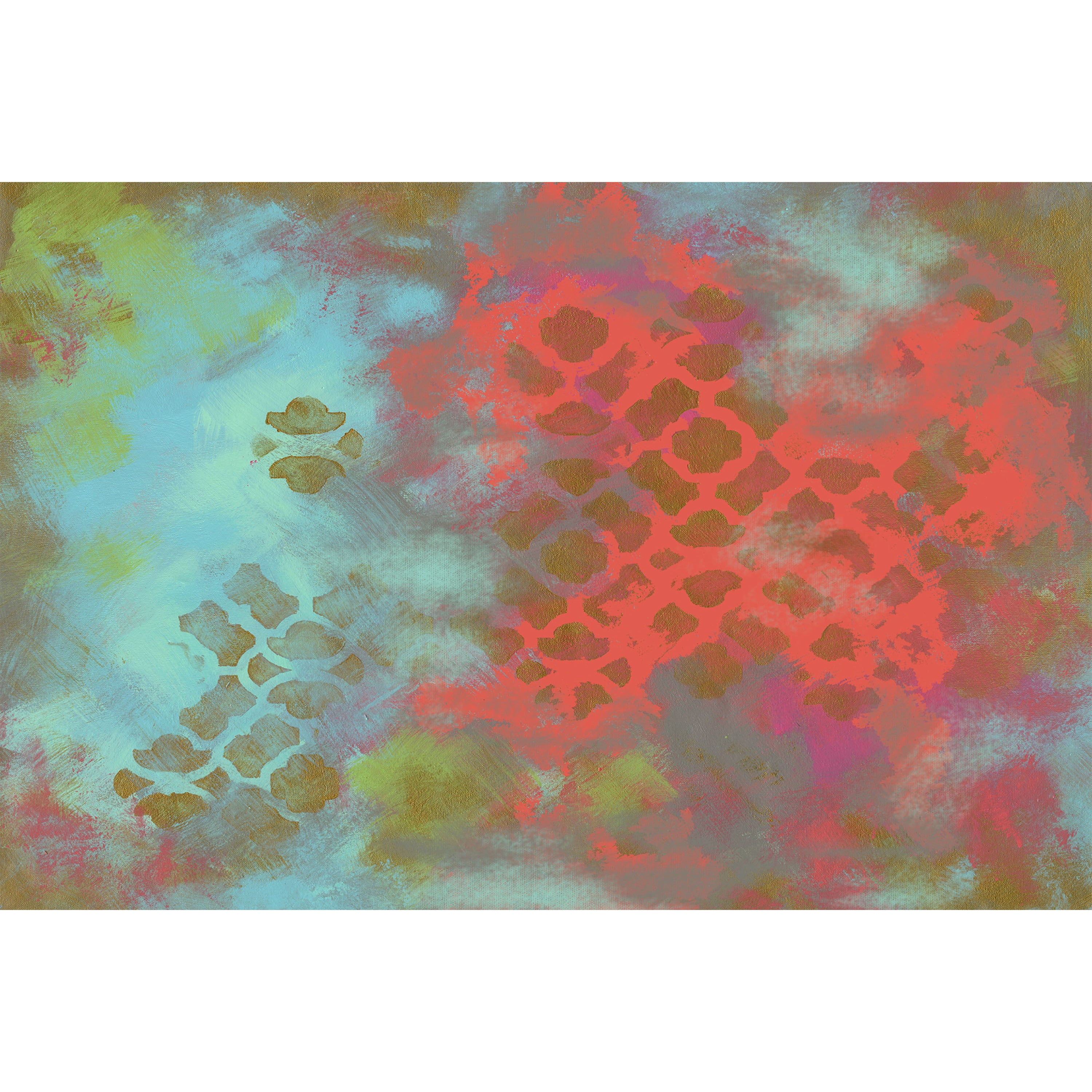 Marmont Hill "Goldmod" by Reesa Qualia Painting Print on Wrapped Canvas
