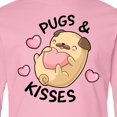 thumbnail image 4 of Inktastic Valentines Day Pugs & Kisses with Hearts Long Sleeve Youth T-Shirt, 4 of 5