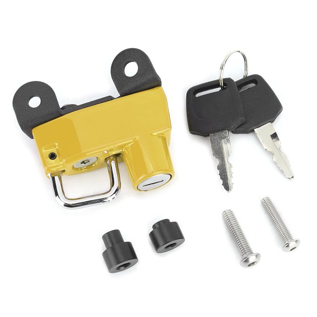 Anti Theft Helmet Lock Hook Fits for Ducati Scrambler 400/800 Models 2015+ Motorcycle Modified(Yellow )