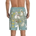 thumbnail image 3 of Gaeub Cute Farm Birds Printed Men's Short Pajama Pants, Lightweight Lounge & Sleep Bottoms Keep You Cool - 3X-Large, 3 of 9