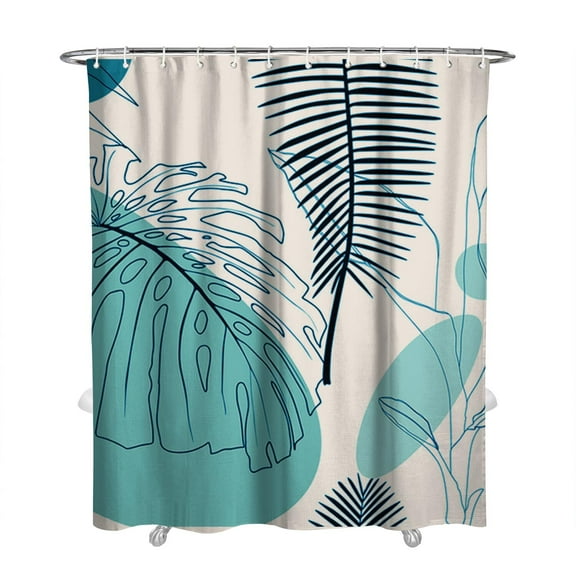 Nordic Rustic 72x84 Shower Curtain Earthy Tone Waterproof Quick-Dry Bath Decor