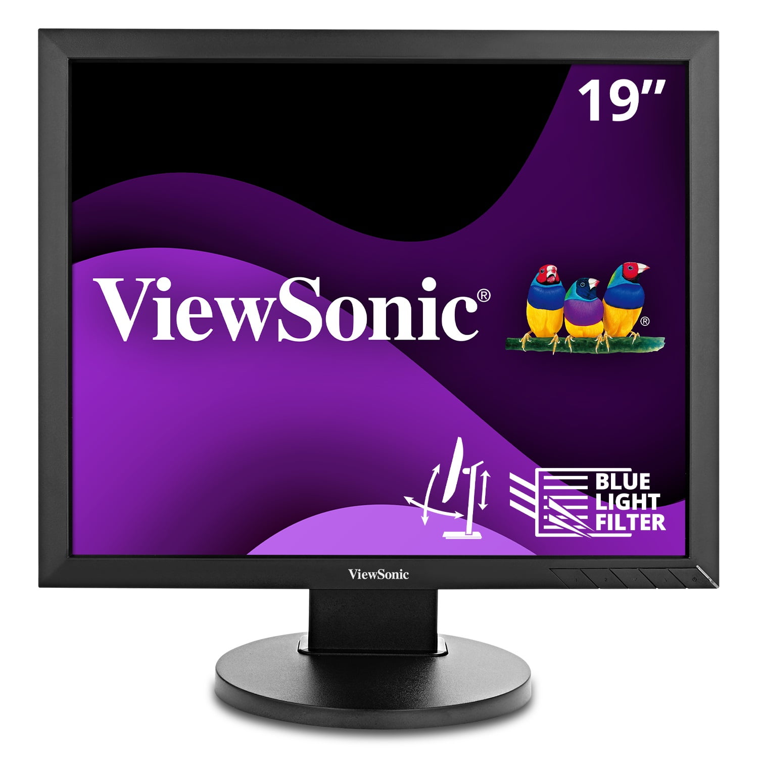 ViewSonic VG939SM 19 Inch IPS 1024p Ergonomic Monitor with DVI and VGA