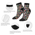 thumbnail image 5 of Fuzoiu Autumn Fox Owl Print Adult Socks, Crew Moisture-wicking Socks, Unisex Cushion Crew Socks,Casual Sports Ankle Socks, 5 of 7
