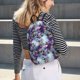 thumbnail image 5 of Balery Purple Marble Texture Mochila Clásica Impresa Básica para Viaje, Mochila Escolar Resistente al Agua, Mochila de Lona con Correas Ajustables-Small, 5 of 5