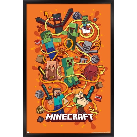 Minecraft - Funtage Wall Poster 22.375 x 34 Framed