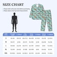 thumbnail image 4 of Picia Christmas Dachshund Pattern Men’s Long-Sleeve Sleepwear Set - Soft 2-Piece Loungewear with Pockets, Comfy PJs for Relaxing Nights-Large, 4 of 7