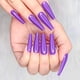 thumbnail image 3 of 24 piezas de bailarina de Color puro desnudo profundo ataúd largo uñas postizas brillantes prensa en uñas puntas postizas manicura para mujeres y niñas Jormftte HMHZ359-8, 3 of 6