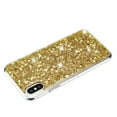 thumbnail image 2 of Allytechgroup Glitter Bling Case Compatible with Apple iPhone X/ iPhone XS for Girls Women, Slim Fit Soft TPU Back Cover Anti-Scratch Bumper Shockproof Phone Case for iPhone X/ iPhone XS, Gold, 2 of 5