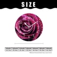 thumbnail image 2 of 12 Inch Wall Clock Battery Operated Silent Clock Decorative for Office, Kitchen, Outdoor, Living Room，Rose with Drops of Water Close-Up Beautiful Drawing, 2 of 5