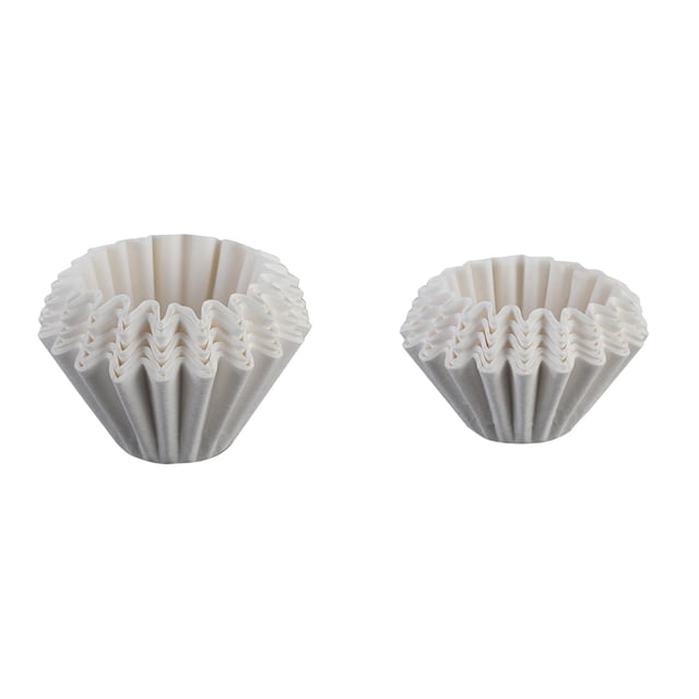 YWIYIUD 100 PCS White Disposable and Convenient Coffee Filter Large Commercial Coffee Filter Paper Durable Cake BowlShaped Filter Supply for Your Daily Coffee Needs