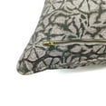 thumbnail image 4 of Fabdivine Off White Linen Hand Block Print Farmhouse Throw Cushion Cover , 14"X36", Green, 4 of 5