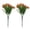 Orange, variant on Beforeyayn 2PC Artificial Simulation Flower 6-Forked Orchid Tulips, Vibrant colors for office or dining table accent.